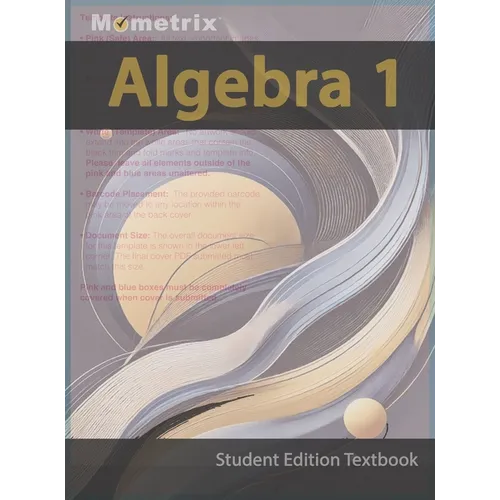 Algebra 1 Textbook, Mometrix, Student Edition - Hardcover