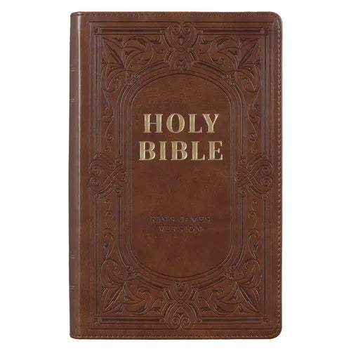 KJV Bible Giant Print Brown - Leather
