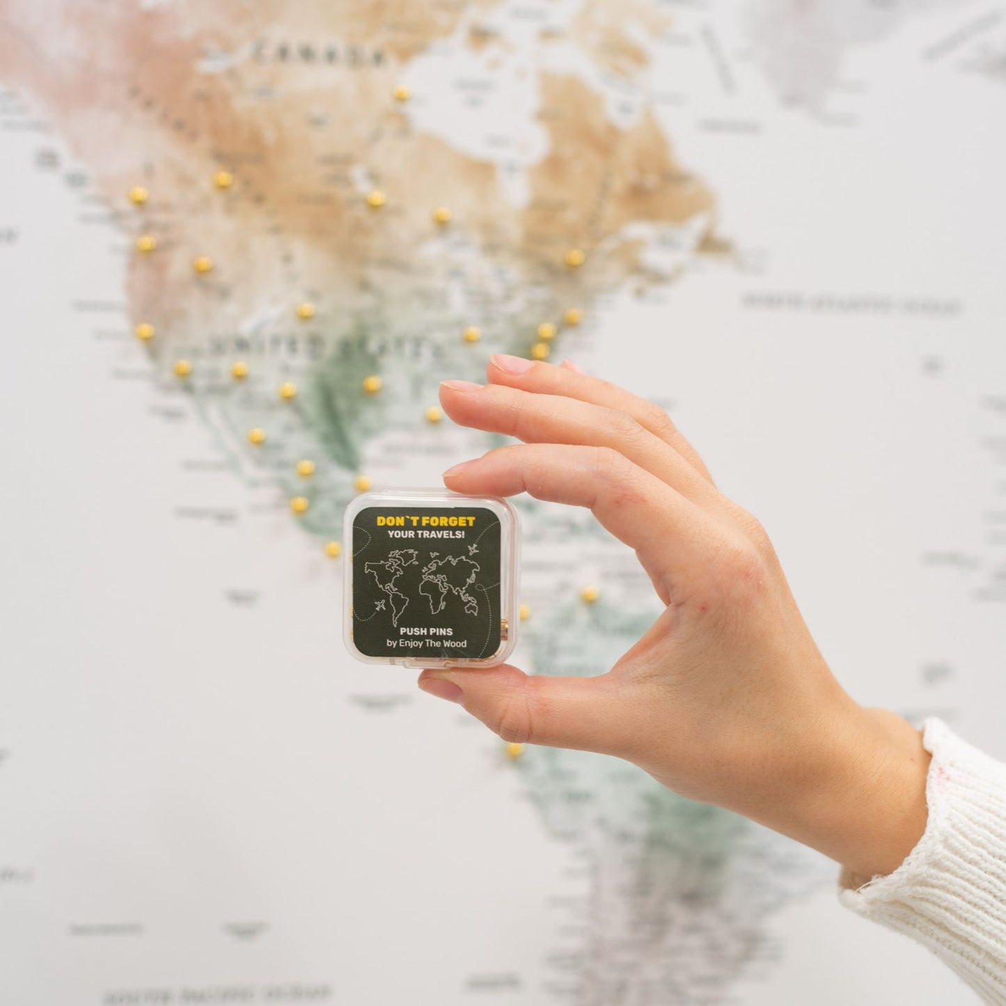 Canvas Push Pins - Black