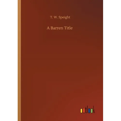 A Barren Title - Paperback
