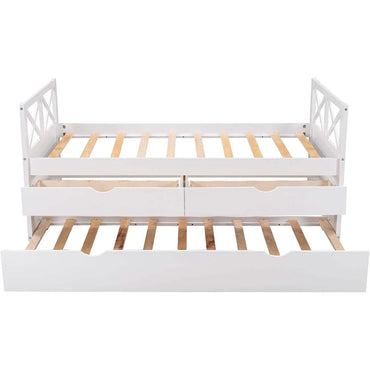 Platform Storage Bed with Trundle