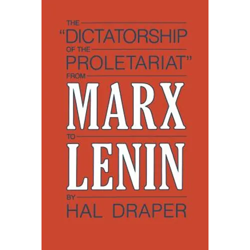 Dictatorship of Proletariat - Paperback
