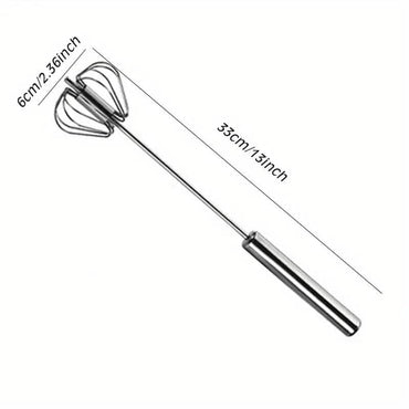Portable Handheld Mixer (Semi-Automatic, No Electricity Needed)