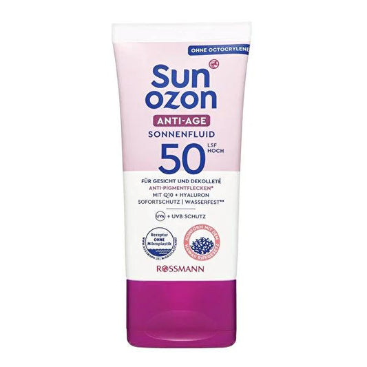 Sunozon Anti-Aging Sunscreen Face Cream with SPF 50 - Moisturizing, Water-Resistant Formula
