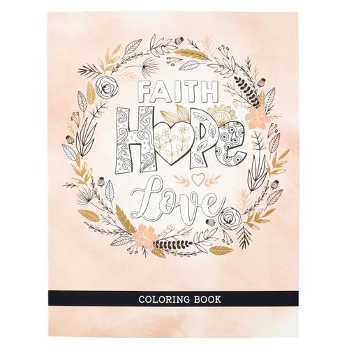 Color Bk Faith Hope Love - Paperback