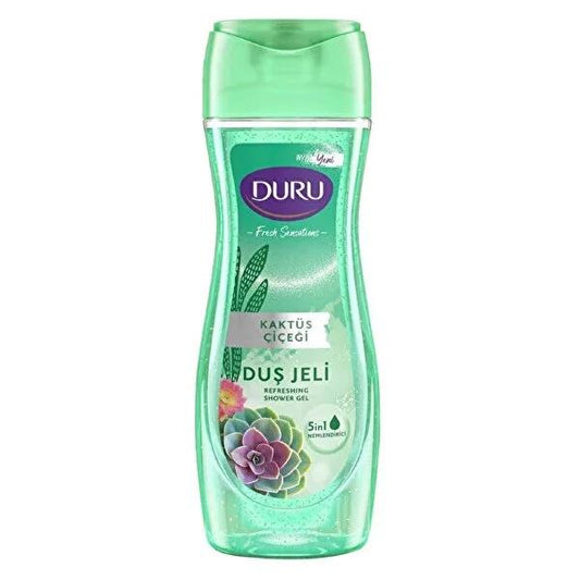 Duru Fresh Sensations Cactus Shower Gel - Moisturizing, Recyclable Packaging, Dermatologically Tested - 15.22 fl oz