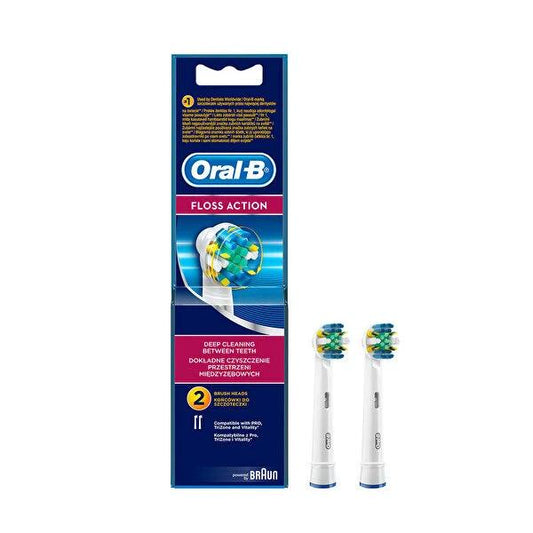 Oral-B Electric Toothbrush Replacement Heads FlossAction - Compatible with Genius & PRO Series, MicroPulse Bristles
