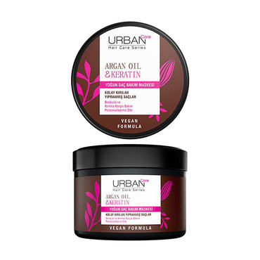 Urban Care Argan Oil & Keratin Hair Care Mask - 7.79 fl oz - Vegan, Paraben-Free Hair Repair Treatment