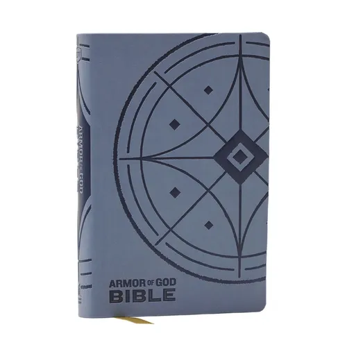NKJV Armor of God Bible, Blue/Gray Leathersoft (Children's Bible, Red Letter, Comfort Print, Holy Bible): New King James Version - Imitation Leather