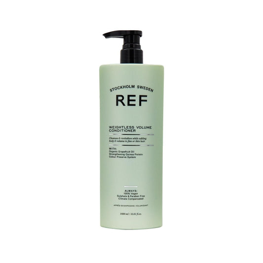 REF Weightless Volume Shampoo - 1000ml Large Volume Enhancing Hair Care for Fuller Hair