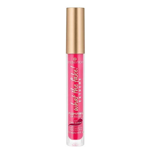Essence What The Fake Extreme Plumping Lip Gloss: Vegan, High Shine, Natural Color with Hyaluronic Acid & Chili Extract for Fuller Lips