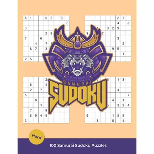 Samurai Sudoku Puzzles: Samurai Sudoku Puzzle Book - 100 Hard Puzzles - Paperback