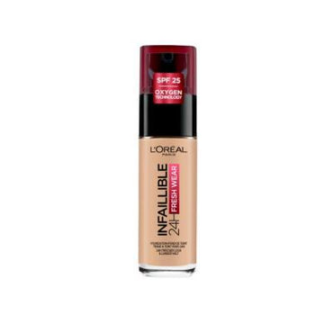 Loreal Paris Infaillible 24H Fresh Wear Foundation - Natural Rose Shade, Long Lasting Flawless Coverage Makeup