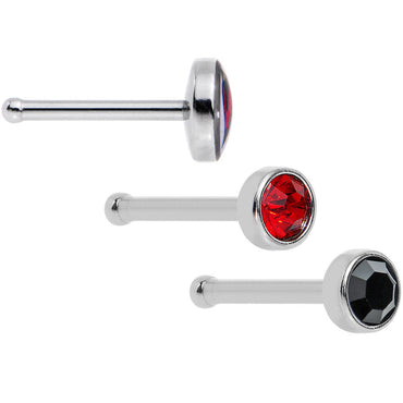 20G Licensed NFL Arizona Cardinals Logo Nose Bone 3 Pack Set