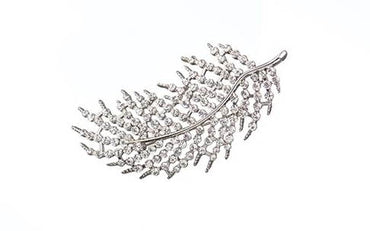 3 Inch Feather Pin - Zinc - Silver