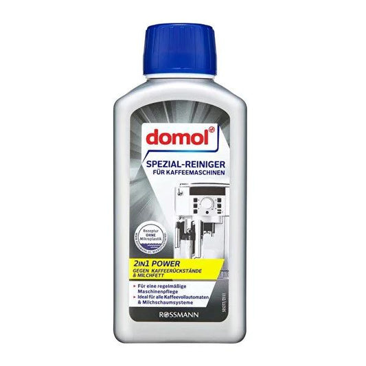 Domol Coffee Machine and Milk Frother Cleaner - 250ml, Descaling Solution for Automatic Coffee Machines