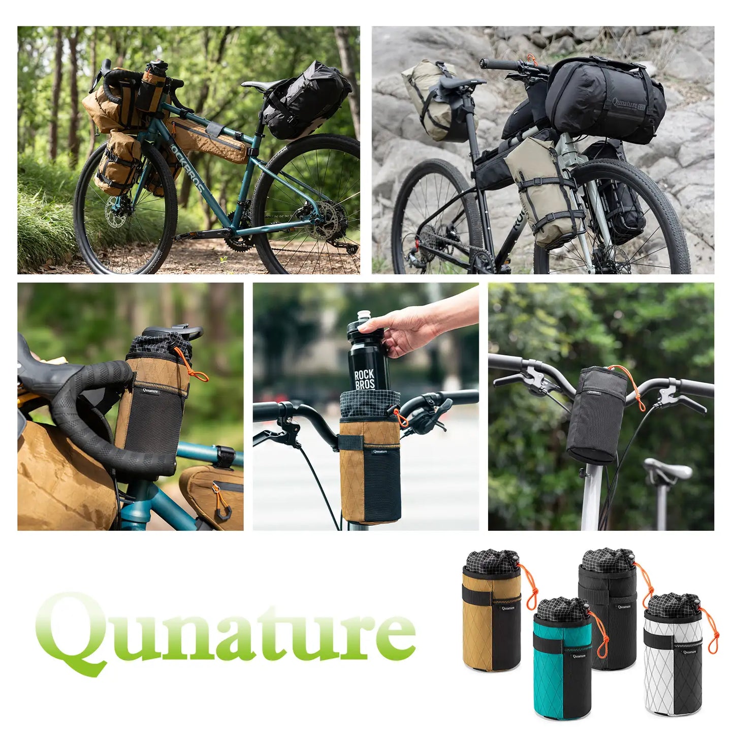 Cold Insulation Water Bottle Holder Bag for Bikepacking 1L