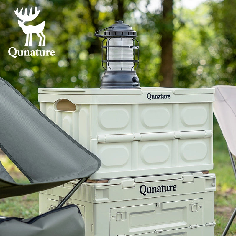 55L & 30L Folding Storage Box with Tabletop & Lid and Handle
