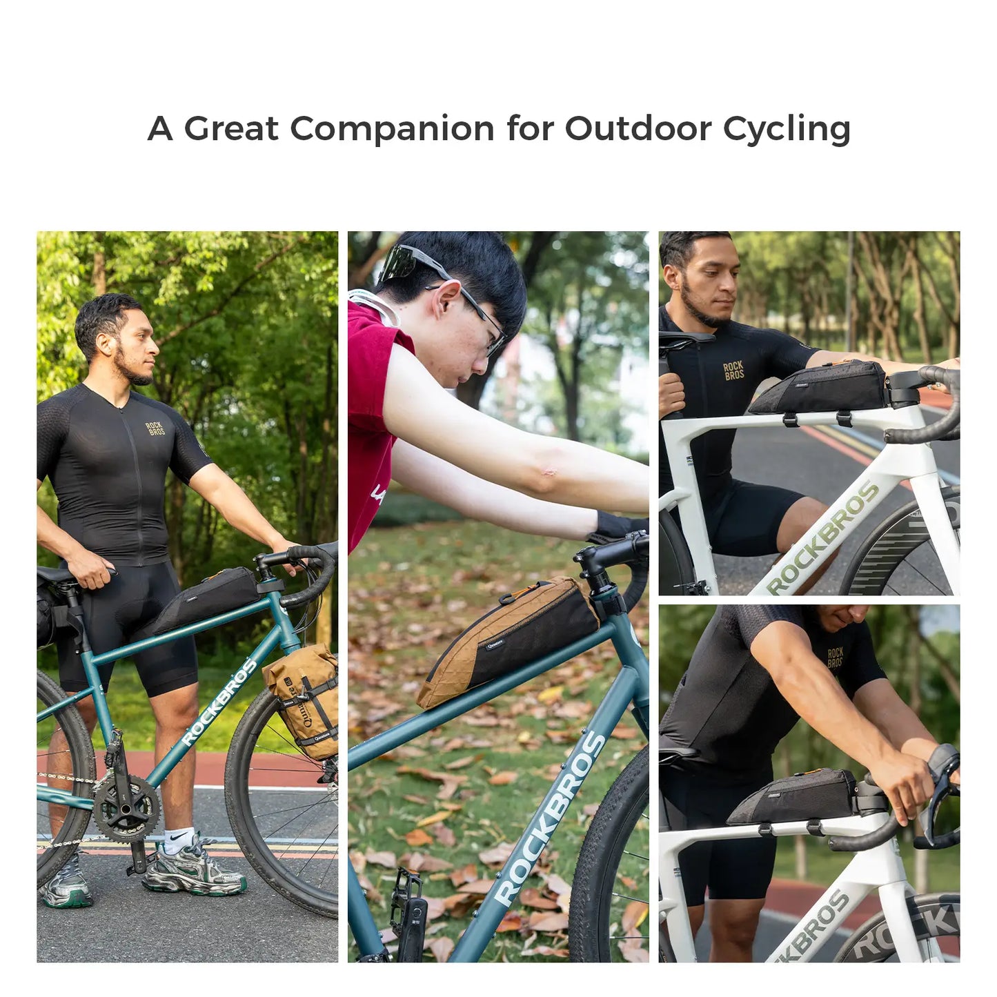 Water-repellent Top Tube Bag for Bikepacking 1L/1.75L