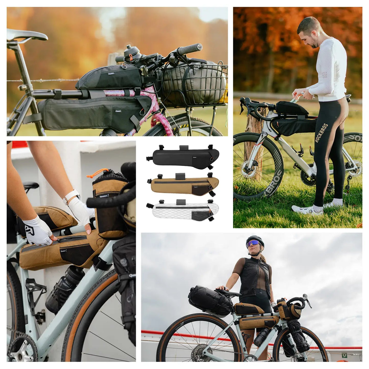 Water-repellent Frame Bag for Bikepacking 3.5L/4.2L/5L