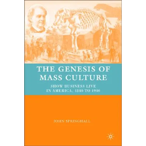 The Genesis of Mass Culture: Show Business Live in America, 1840 to 1940 - Hardcover