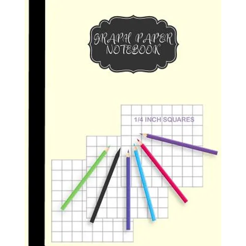 Graph Paper Notebook 1/4 inch squares: Graph Paper Composition Book For Children and Women 8 x 10 inch, 122 Pages - Paperback