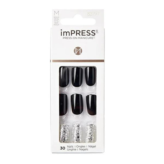 Impress Artificial Nails - Adhesive-Backed Press-On Nail Kit for Easy Nail Decoration