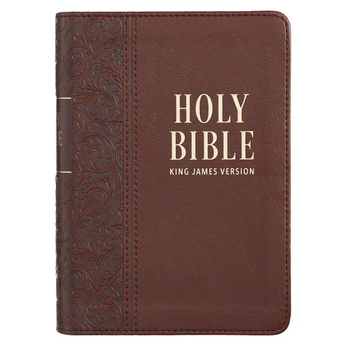 KJV Compact Large Print LL Brown - Leather