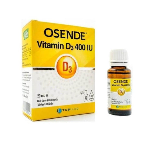 Osende Vitamin D3 400 IU Oral Drops - Supports Bone & Immune Health, 20 ml