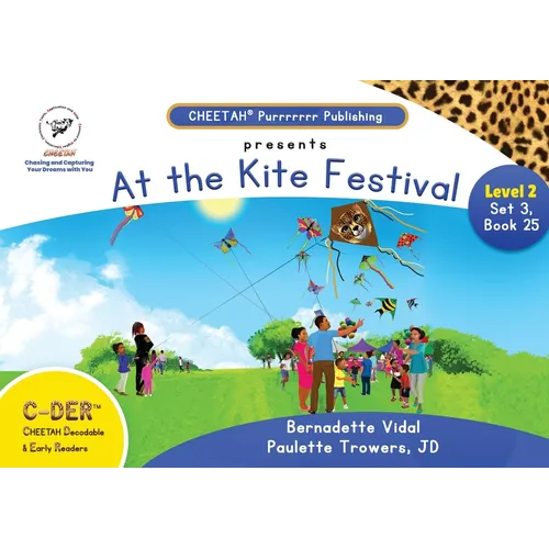 C-DER (Cheetah decodable & early readers) Set3, book25. At the kite festival - Paperback
