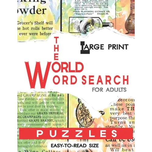 In The World Word Search Puzzles Book: Large Print Word Search Book for Adults - Paperback
