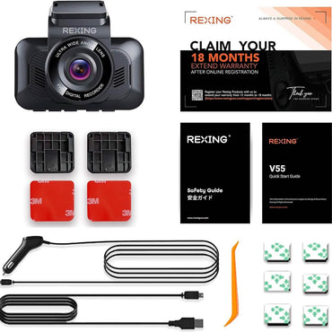 RexingUSA V55 Dash Cam (Refurbished)