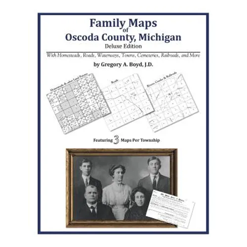 Family Maps of Oscoda County, Michigan - Paperback