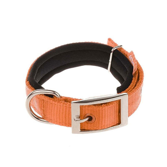 Doca Dokuma Pet Collar - Soft Fabric, Adjustable Orange Collar for Pets - Comfortable Pet Accessories