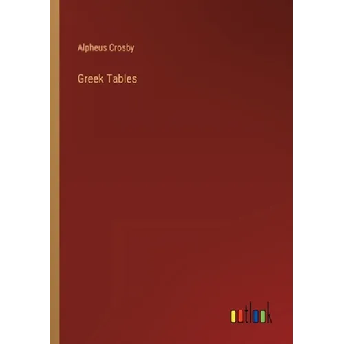 Greek Tables - Paperback