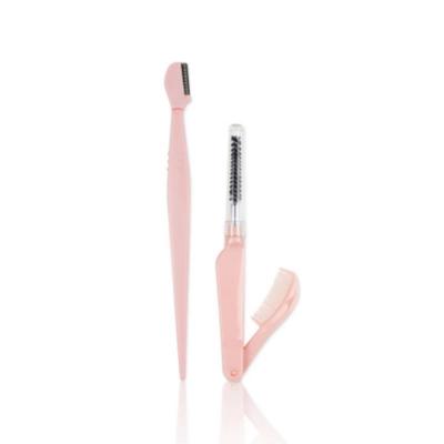 Nascita Eyebrow Shaping & Grooming Set - Portable Eyebrow Razor, Double-Sided Brush for Perfect Brows & Facial Hair Removal