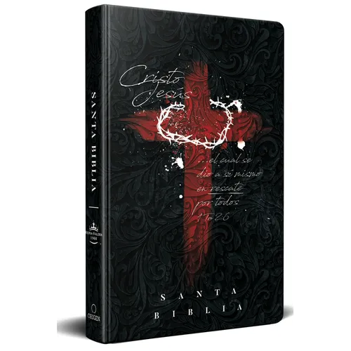 Biblia Rvr 1960 Letra Grande Tama Manual, Tapa Dura Cruz Con Corona / Spanish Bible Rvr 1960 Handy Size Large Print Hardcover Cross and Crown - Hardcover