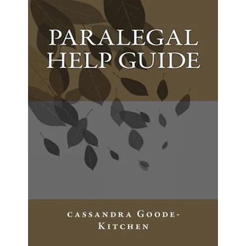 paralegal help guide: legal - Paperback