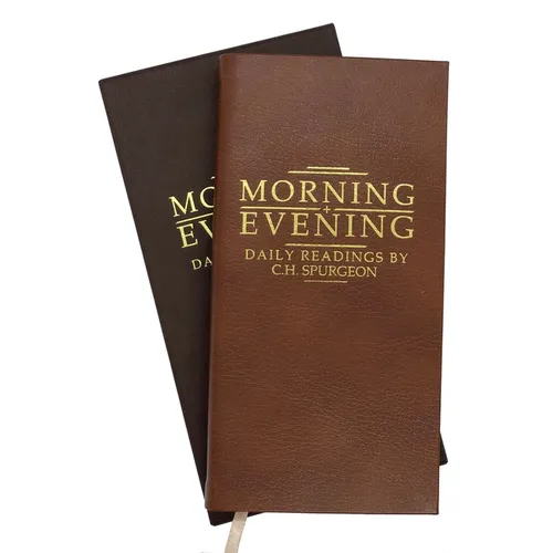 Morning and Evening Tan Leather: Daily Readings by C. H. Spurgeon - Leather