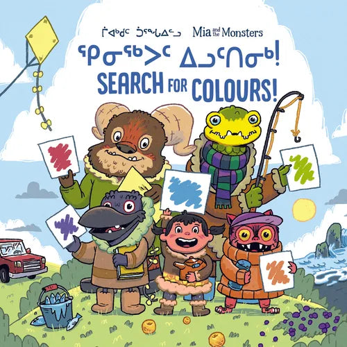 MIA and the Monsters Search for Colours: Bilingual Inuktitut and English Edition - Board Book