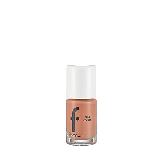 Flormar Full Color Nail Polish - High Pigment, Long Lasting, Glossy Finish - FC45 Peach Sparkler
