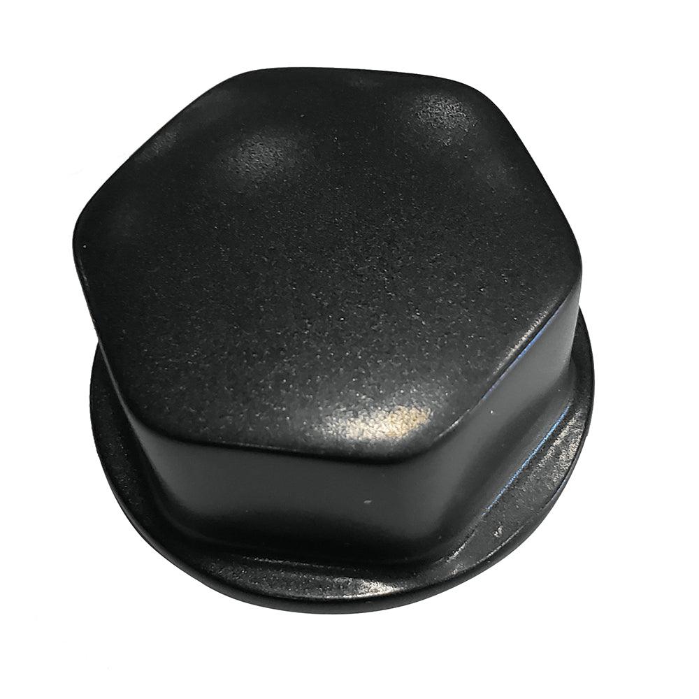 Schmitt Marine Faux Center Nut Black w/1/2" 5/8" M12 Base f/Cast Steering Wheels