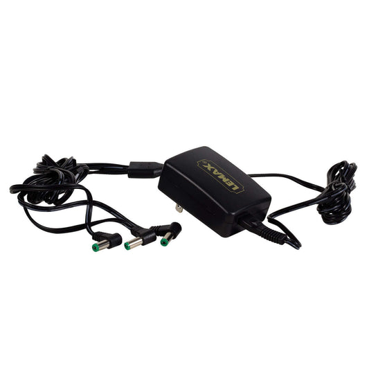4.5V 3-Output Adapter Black Power Plug
