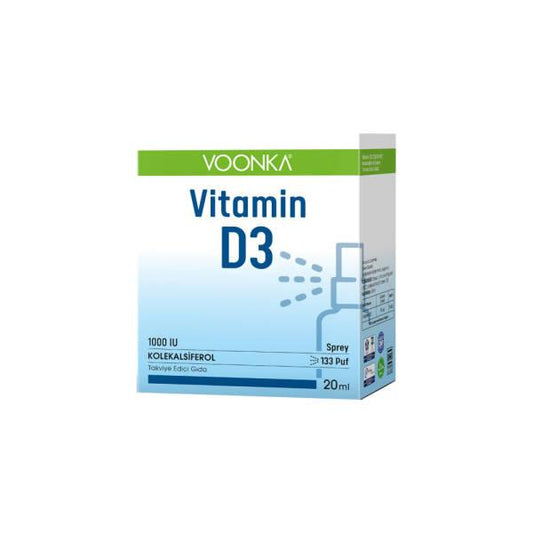 Voonka Vitamin D3 1000IU Supplement for Adults - Bone Health & Immune System Support