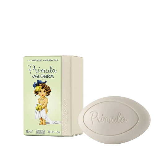 Valobra Primula Soap - Trusted Brand for Skin Cleansing & Moisturizing - 45g Convenient Travel Size