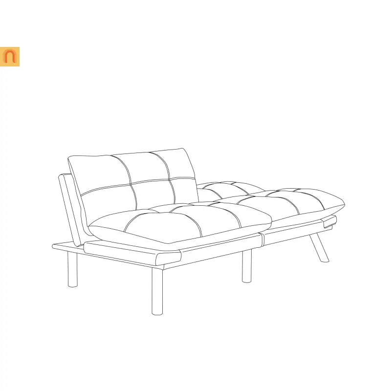 Sofa Bed Convertible Emerald Twin Adjustable Backrest 800 lb 70in