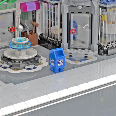 United Studs Postal Service Mailbox - Drop Box - Custom Set - Made Using LEGO® Parts