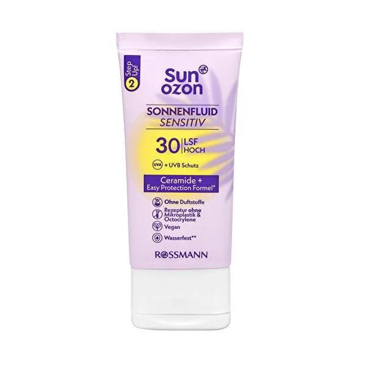 Sunozon Vegan Purple Face Cream with SPF 30 - Sensitive Skin Moisturizer for Face, Neck & Decolletage