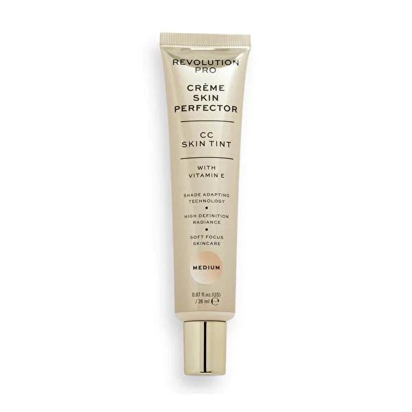 Revolution Pro CC Cream Skin Tint: Perfecting Medium for Natural, Light Coverage & Even Skin Tone - Vitamin E Infused, Vegan Formula