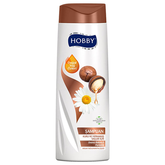 Hobby Argan & Chamomile Shampoo - 16.9 fl oz - Repair, Moisturize & Shine - Dry & Damaged Hair Repair, Paraben-Free